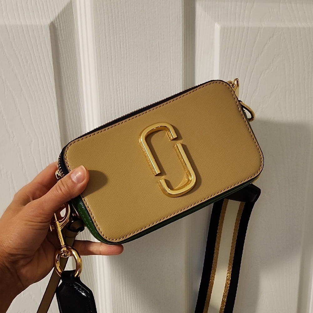 Marc Jacobs Tan and Black Crossbody Bag